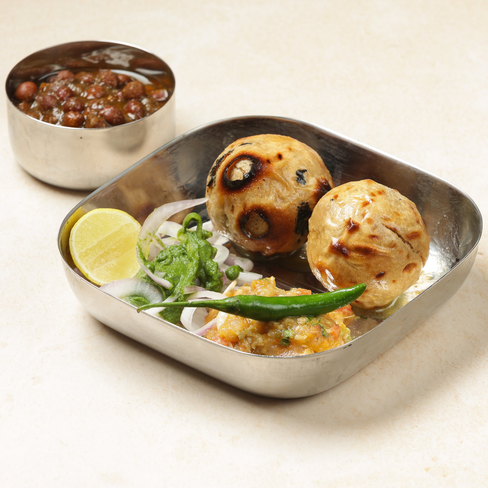 Litti Chana Ghughni Masala